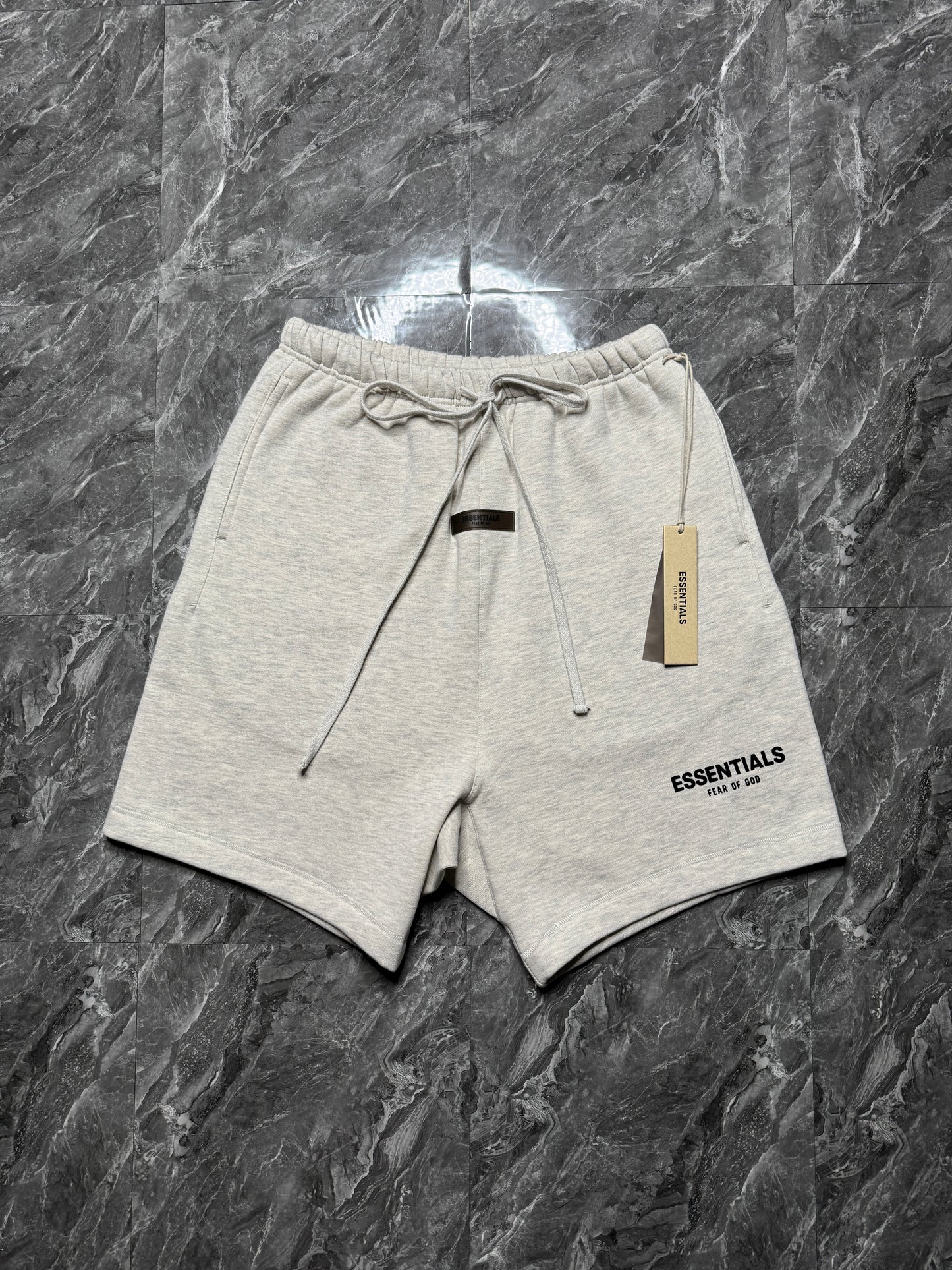Essentials Light Oatmeal Sweatshorts