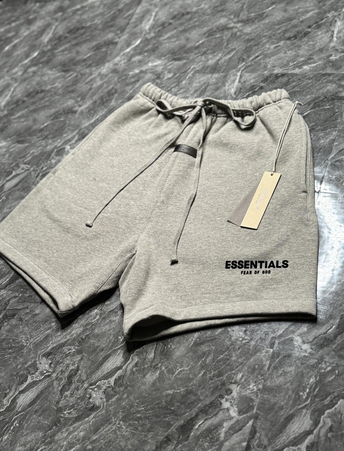 Essentials Dark Oatmeal Sweatshorts