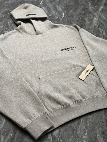 Essentials Dark Oatmeal Hoodie