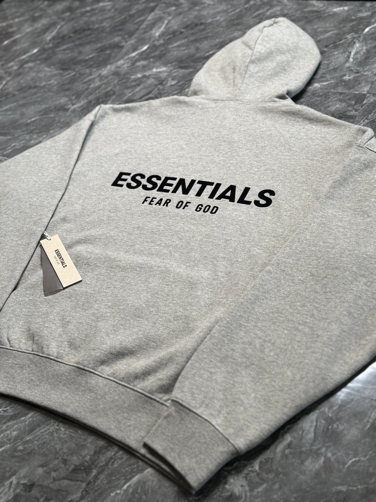 Essentials Dark Oatmeal Hoodie
