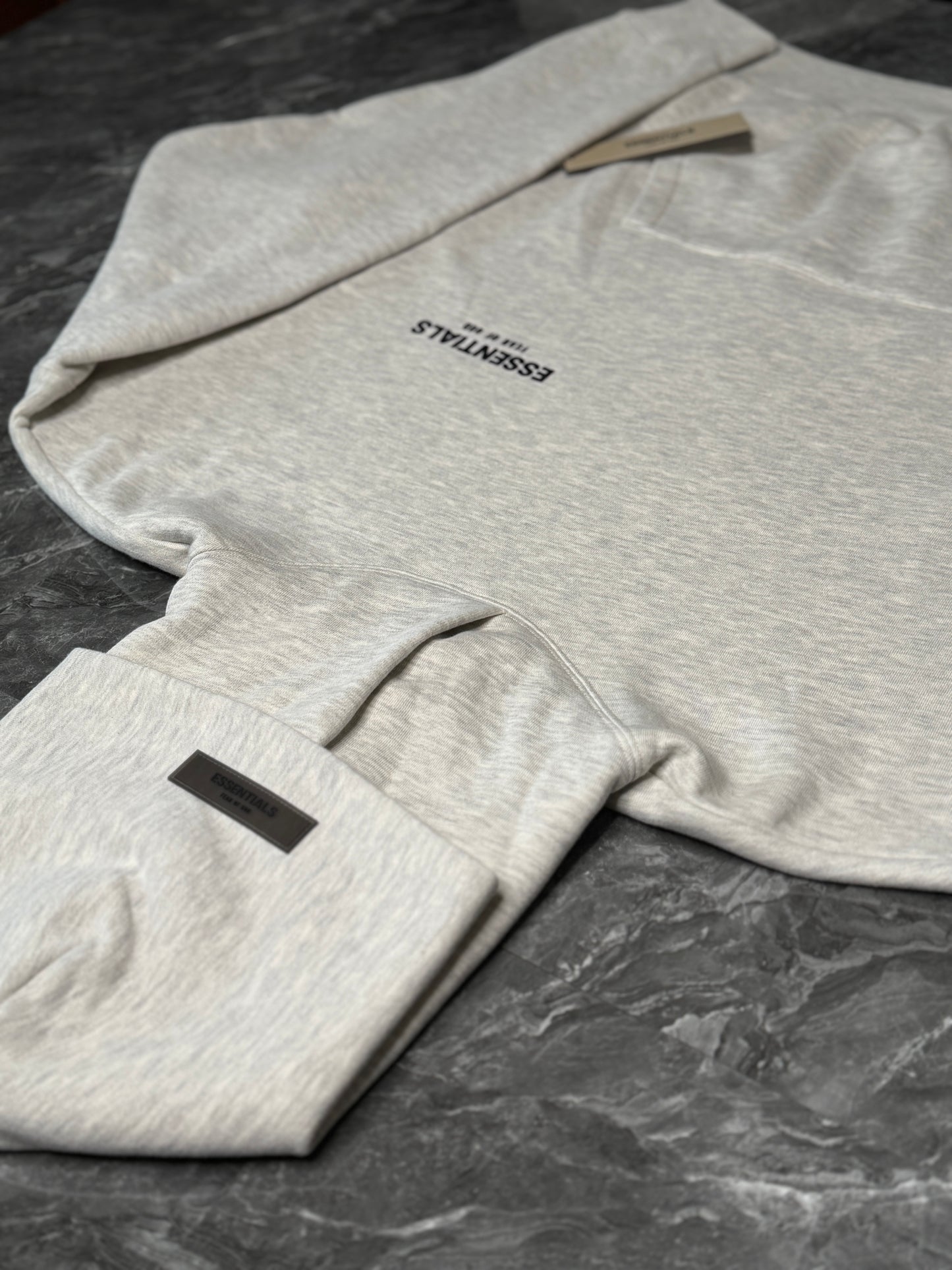 Essentials Light Oatmeal Hoodie
