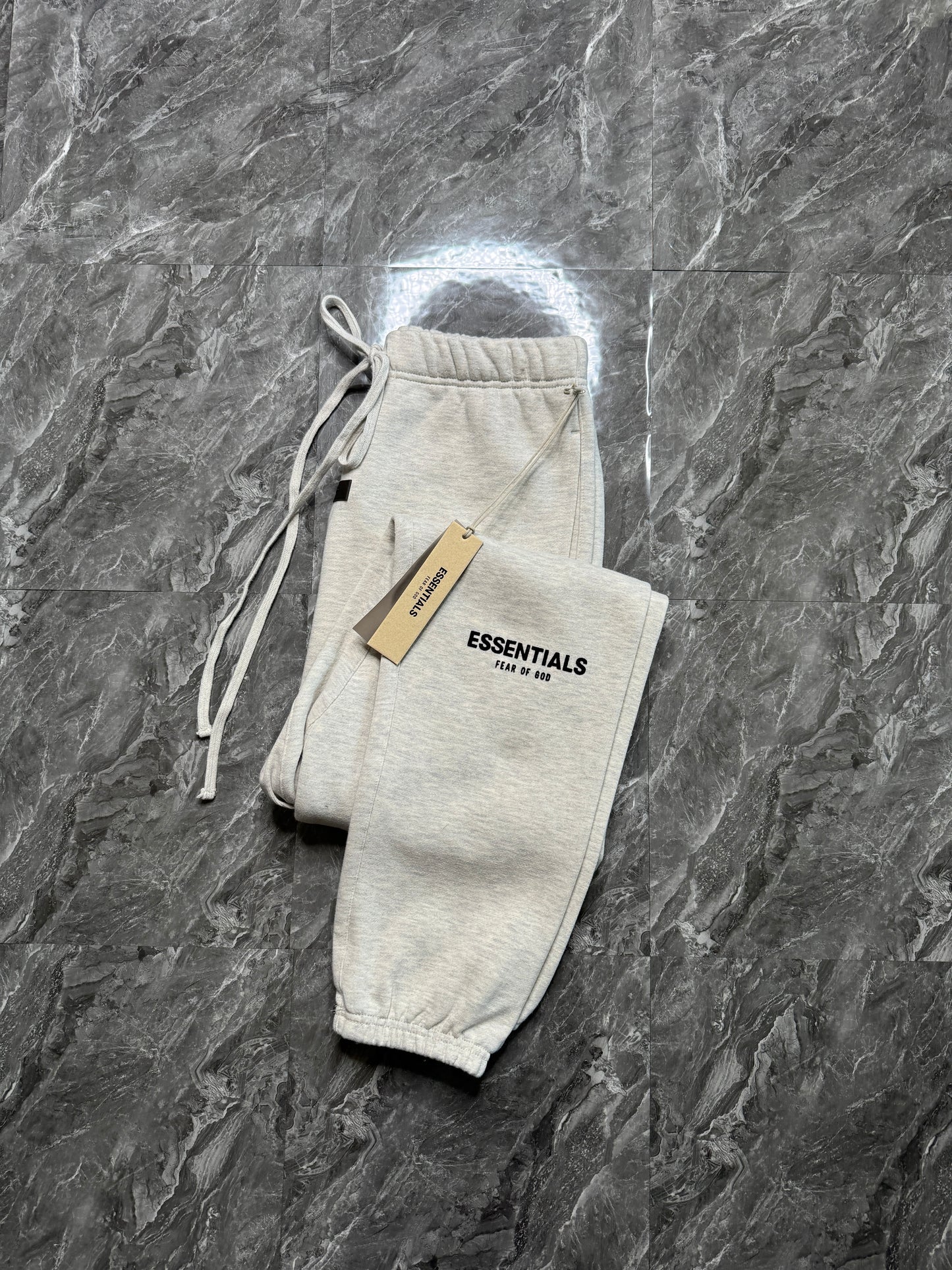 Essentials Light Oatmeal Sweatpants
