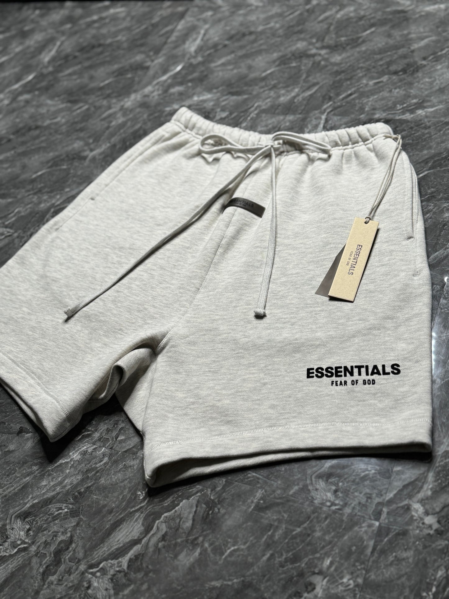 Essentials Light Oatmeal Sweatshorts