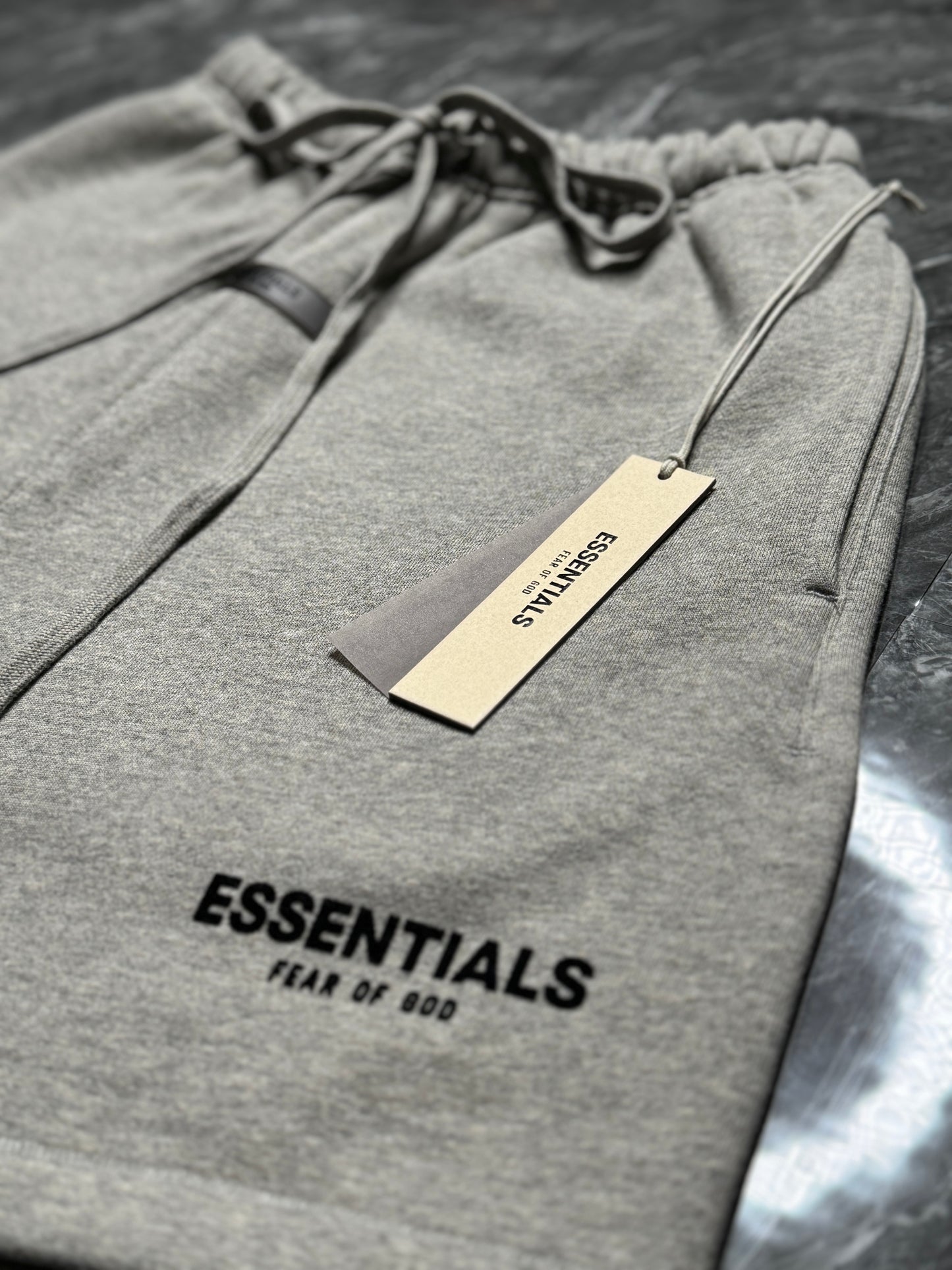 Essentials Dark Oatmeal Sweatshorts