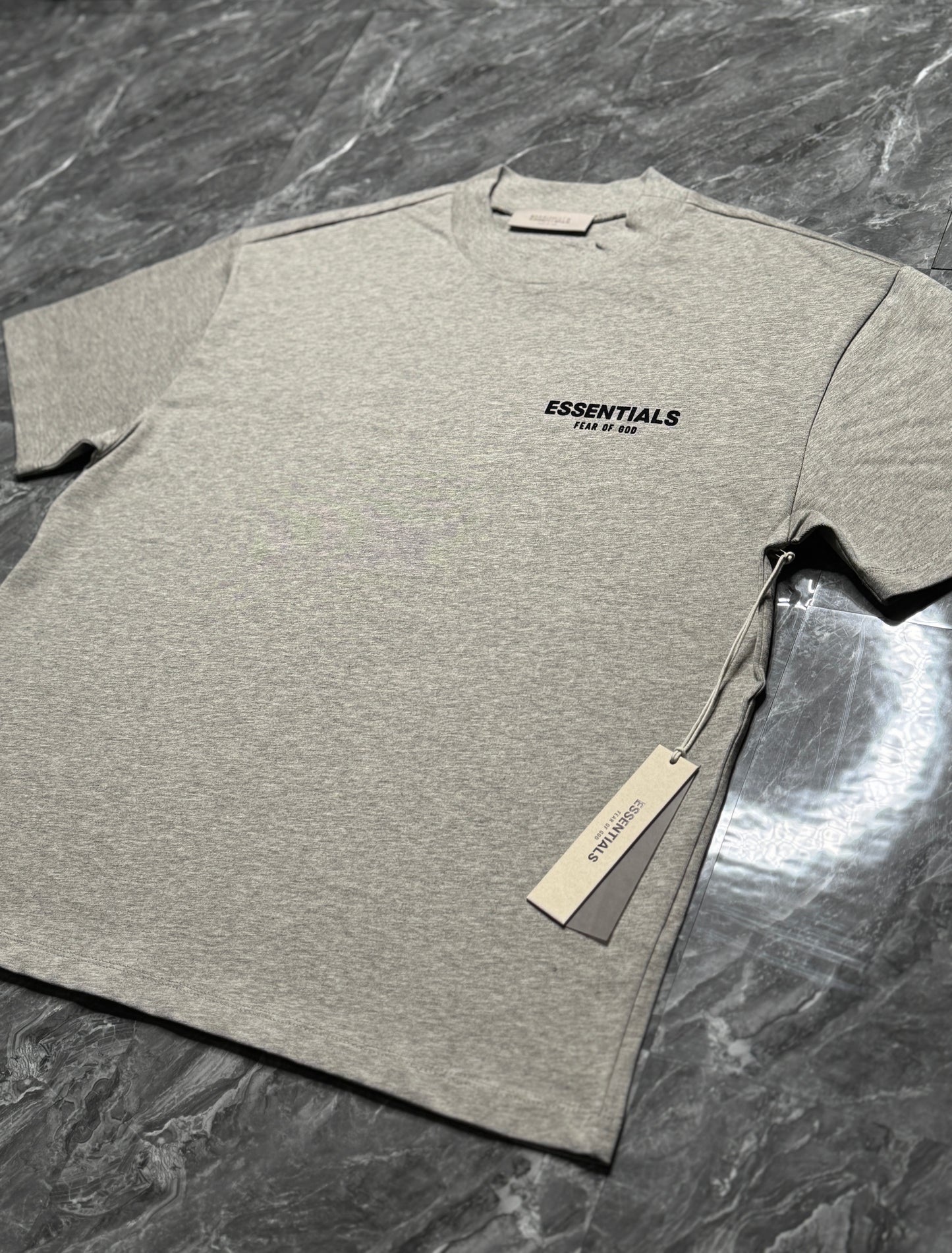 Essentials Dark Oatmeal Tee
