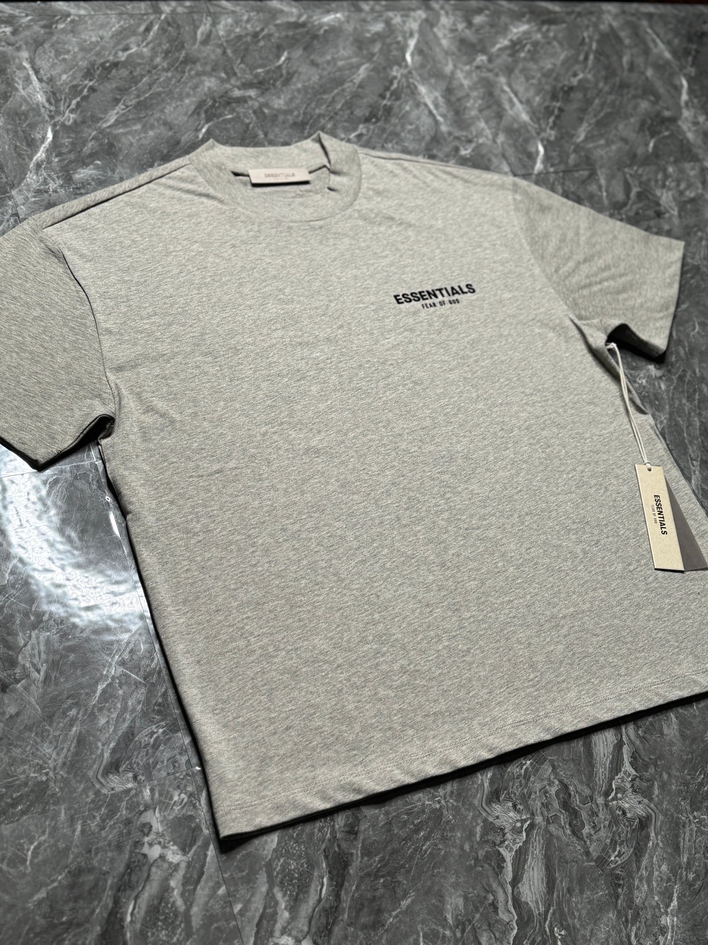 Essentials Dark Oatmeal Tee