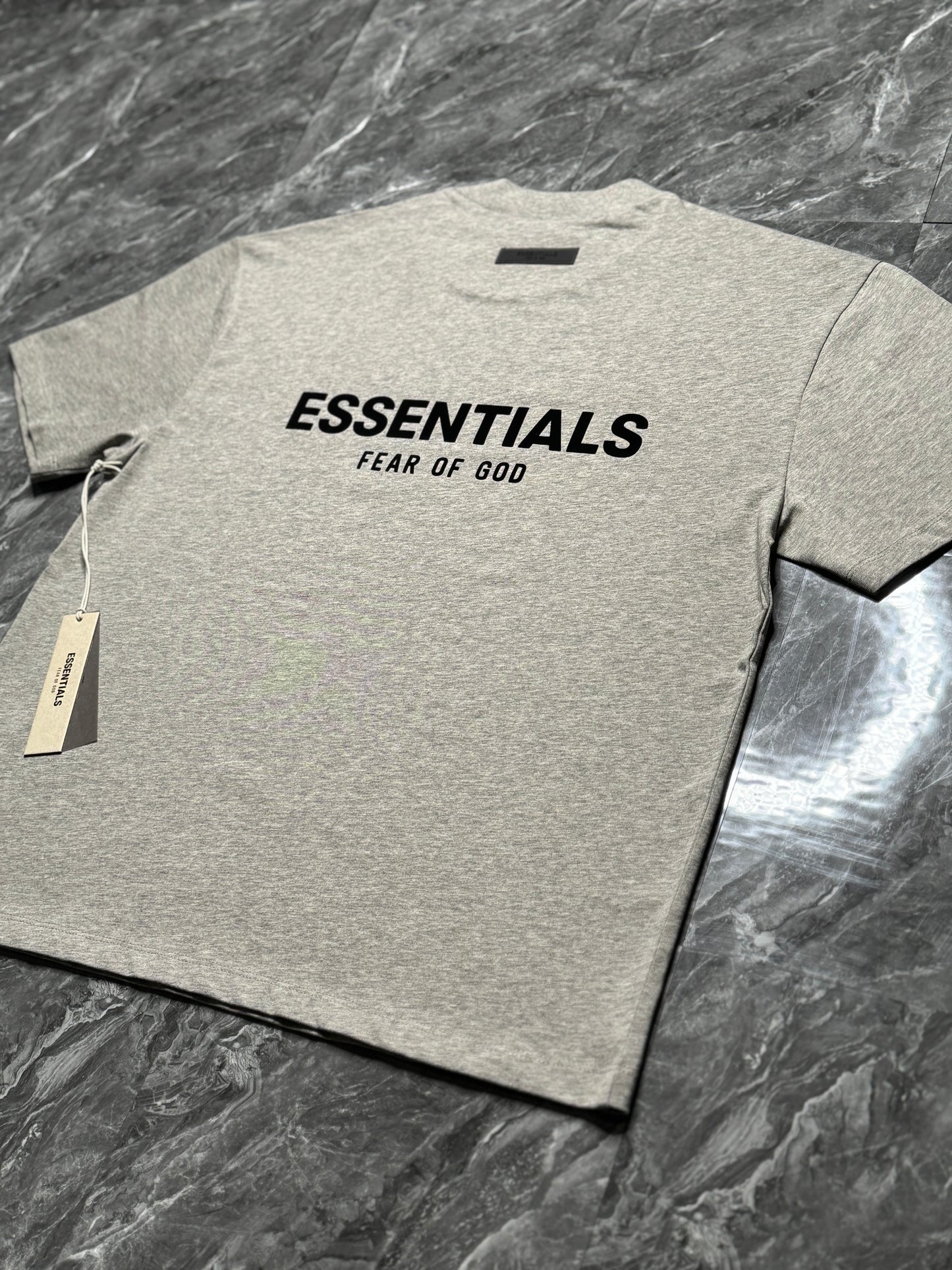 Essentials Dark Oatmeal Tee